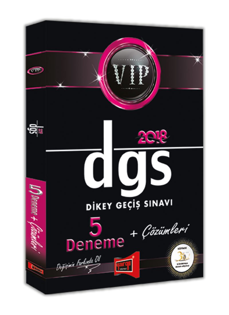 Yargı 2018 DGS VIP 5 Deneme + Çözümleri Yargı Yayınları