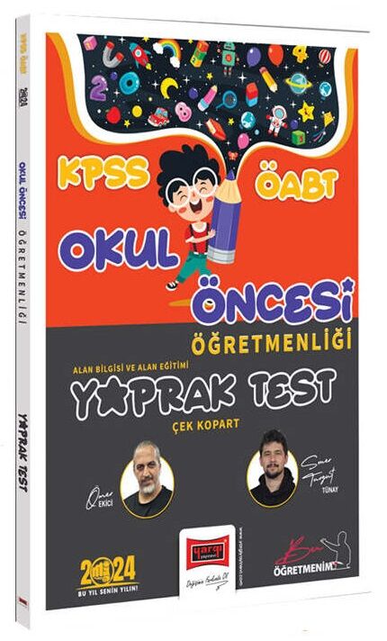 Yargı 2024 ÖABT Okul Öncesi Öğretmenliği Yaprak Test Yargı Yayınları