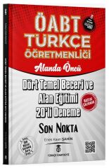 Türkçe ÖABTDEYİZ ÖABT Türkçe Dört Temel Beceri ve Alan Eğitimi 20 Deneme Dijital Çözümlü - Enes Kaan Şahin Türkçe ÖABTDEYİZ