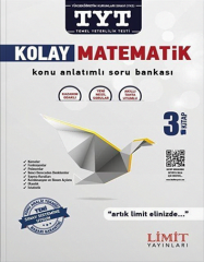 SÜPER FİYAT - Limit YKS TYT Kolay Matematik Konu Anlatımlı Soru Bankası 3. Kitap Limit Yayınları