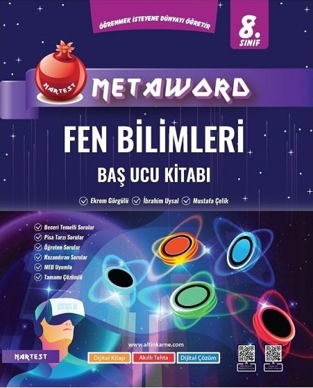 Nartest 8. Sınıf Fen Bilimleri Metaword Baş Ucu Kitabı Nartest Yayınları