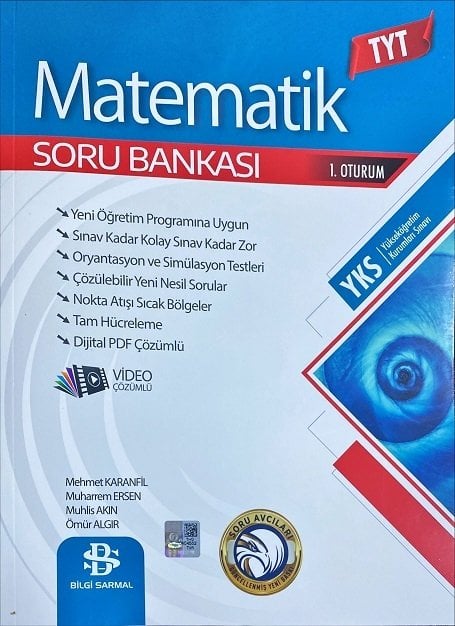 Bilgi Sarmal YKS TYT Matematik Soru Avcıları Soru Bankası Video Çözümlü Bilgi Sarmal Yayınları