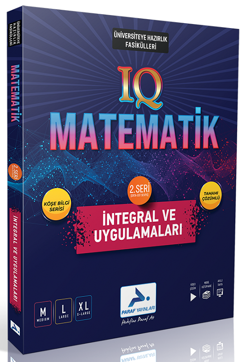 Paraf YKS TYT AYT Matematik IQ İntegral ve Uygulamaları 2. Seri Soru Kütüphanesi Paraf Yayınları