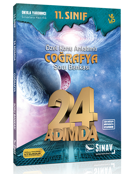 Sınav 11. Sınıf 24 Adımda Coğrafya Özel Konu Anlatımlı Soru Bankası Sınav Yayınları