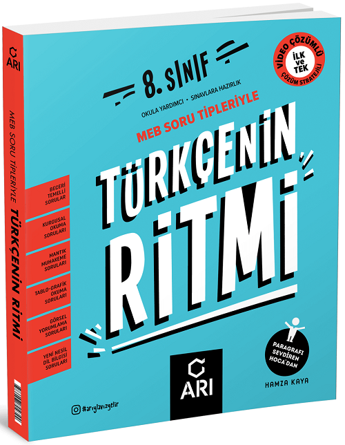 Arı Yayınları 8. Sınıf Türkçenin Ritmi Soru Bankası Arı Yayınları