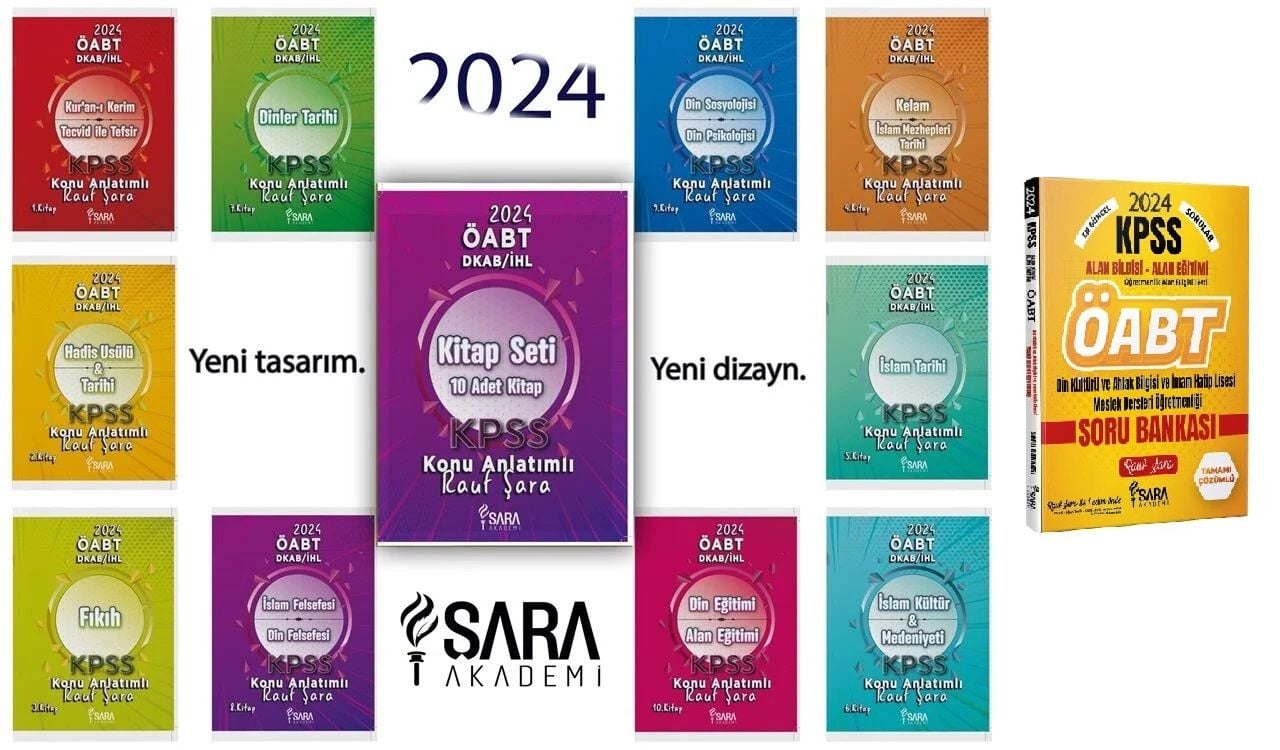 Şara Akademi 2023 ÖABT Din Kültürü Konu Anlatımlı + Soru Bankası 2 li Set Rauf Şara Akademi