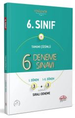 Editör 6. Sınıf 6 Deneme Fasiküllü Editör Yayınları