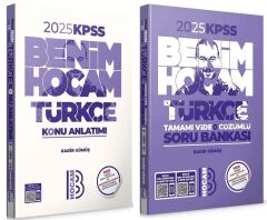 Benim Hocam 2025 KPSS Türkçe Konu + Soru Bankası 2 li Set - Kadir Gümüş Benim Hocam Yayınları