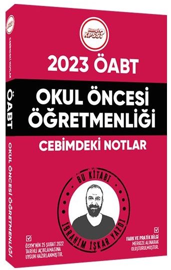 Hangi KPSS 2023 ÖABT Okul Öncesi Öğretmenliği Cebimdeki Notlar - İbrahim İşkar Hangi KPSS