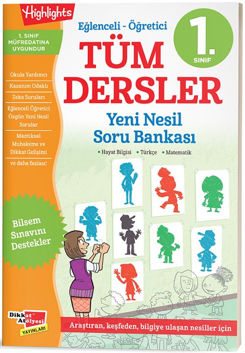 Dikkat Atölyesi 1. Sınıf Tüm Dersler Soru Bankası Dikkat Atölyesi Yayınları