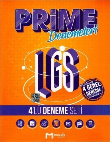 Mozaik 8. Sınıf LGS Prime 4 lü Deneme Seti Mozaik Yayınları