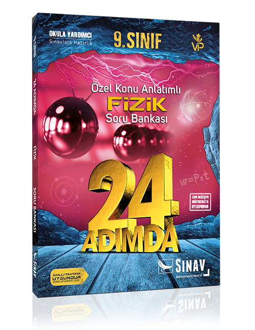 Sınav 9. Sınıf 24 Adımda Fizik Özel Konu Anlatımlı Soru Bankası Sınav Yayınları