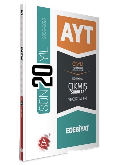 SÜPER FİYAT - A Yayınları YKS AYT Edebiyat Son 20 Yıl Çıkmış Sorular ve Çözümleri A Yayınları