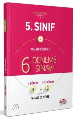 Editör 5. Sınıf 6 Deneme Sınavı Fasiküllü Editör Yayınları