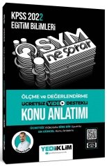 Yediiklim 2022 KPSS Eğitim Bilimleri Ölçme ve Değerlendirme ÖSYM Ne Sorar Konu Anlatımı - Cüneyt İltuş Yediiklim Yayınları