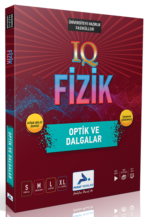 Paraf YKS TYT AYT Fizik IQ Optik ve Dalgalar Soru Kütüphanesi Paraf Yayınları