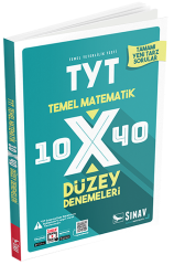 Sınav YKS TYT Matematik 10x40 Düzey Denemeleri Sınav Yayınları