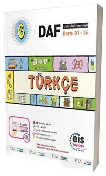 Eis Yayınları 6. Sınıf Türkçe DAF Ders Anlatım Föyü Eis Yayınları