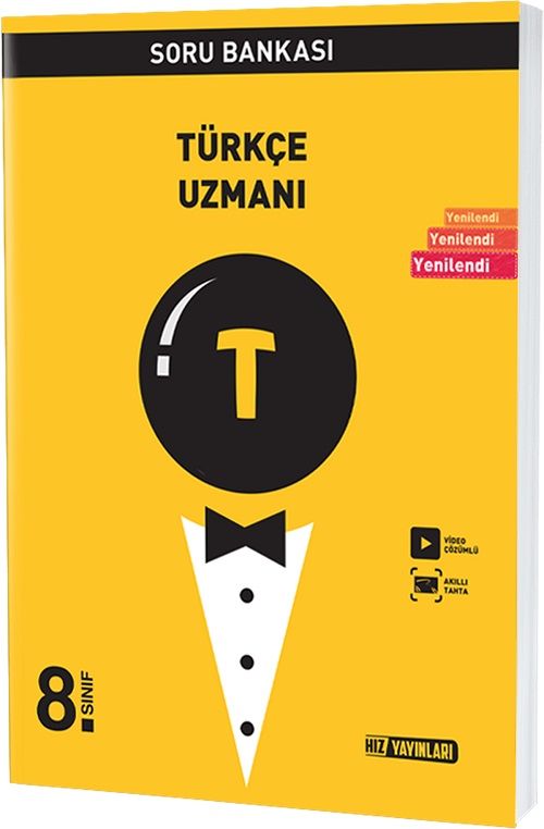 Hız Yayınları 8. Sınıf Türkçe Uzmanı Soru Bankası Video Çözümlü Hız Yayınları