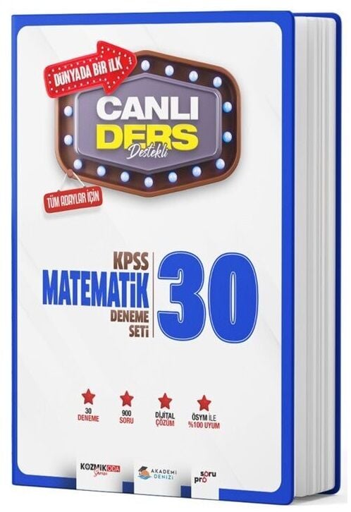 Akademi Denizi KPSS Matematik 30 Deneme PDF Çözümlü Akademi Denizi