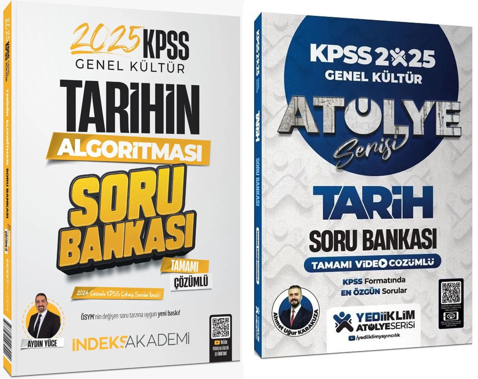 Yediiklim + İndeks 2025 KPSS Tarih Atölye Soru Bankası 2 li Set - Ahmet Uğur Karakuza Yediiklim + İndeks Akademi Yayınları