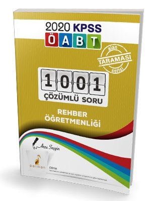 Pelikan 2020 ÖABT Rehber Öğretmen 1001 Soru Bankası Çözümlü Pelikan Yayınları