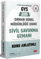 Data 2025 GYS Orman Genel Müdürlüğü Sivil Savunma Uzmanı Konu Anlatımlı Görevde Yükselme Data Yayınları