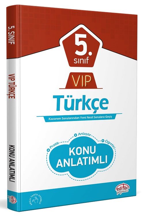 Editör 5. Sınıf VIP Türkçe Konu Anlatımlı Editör Yayınları