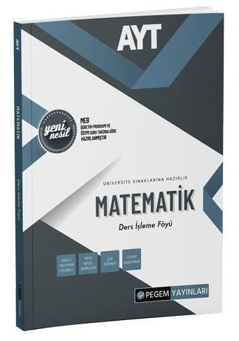 Pegem YKS AYT Matematik Ders İşleme Föyü Pegem Akademi Yayınları