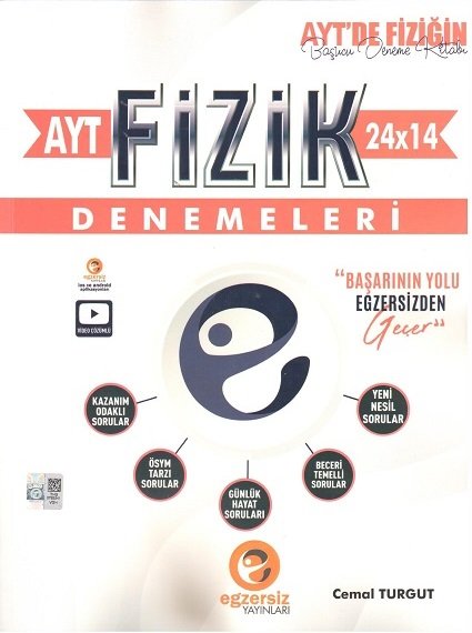 Egzersiz YKS AYT Fizik 24x14 Denemeleri Egzersiz Yayınları