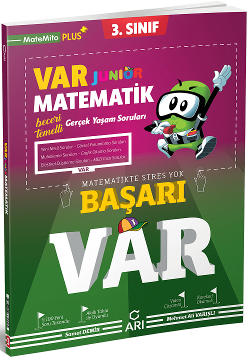 Arı Yayınları 3. Sınıf Matematik VAR Junior Soru Bankası Arı Yayınları