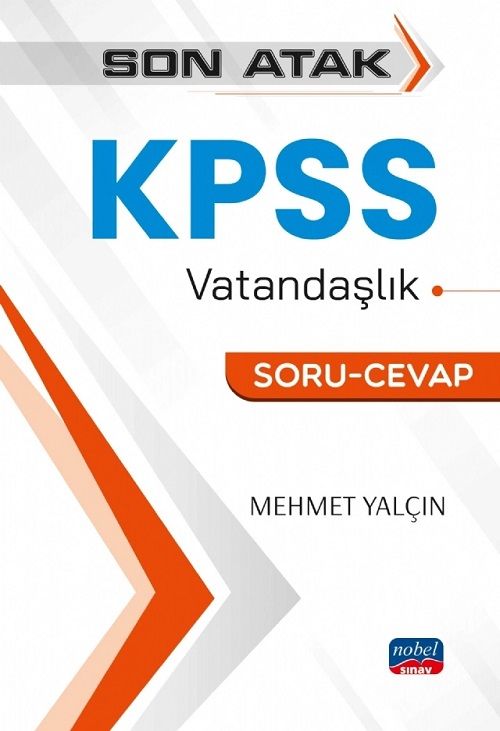 SÜPER FİYAT - Nobel KPSS Vatandaşlık Son Atak Soru Cevap Soru Bankası - Mehmet Yalçın Nobel Sınav Yayınları