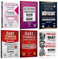 Türkçe ÖABTDEYİZ + İndeks ÖABT Türkçe Konu + Soru Bankası + Deneme + Yaprak Test 6 lı Set - Enes Kaan Şahin Türkçe ÖABTDEYİZ