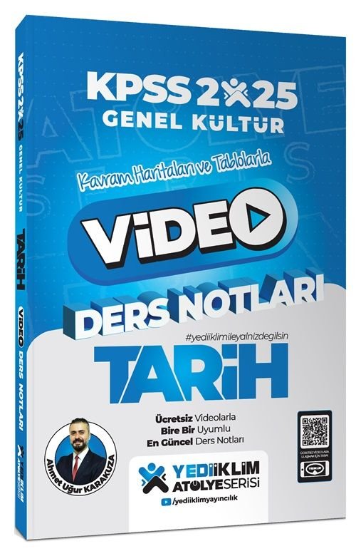 Yediiklim 2025 KPSS Tarih Atölye Video Ders Notları - Ahmet Uğur Karakuza Yediiklim Yayınları