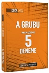 Pegem 2022 KPSS A Grubu 5 Deneme Çözümlü Pegem Akademi Yayınları