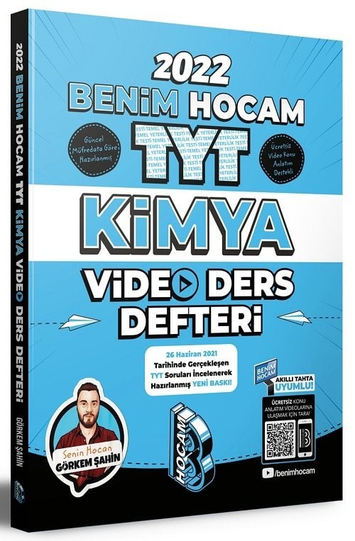 Benim Hocam 2022 YKS TYT Kimya Video Ders Defteri - Görkem Şahin Benim Hocam Yayınları