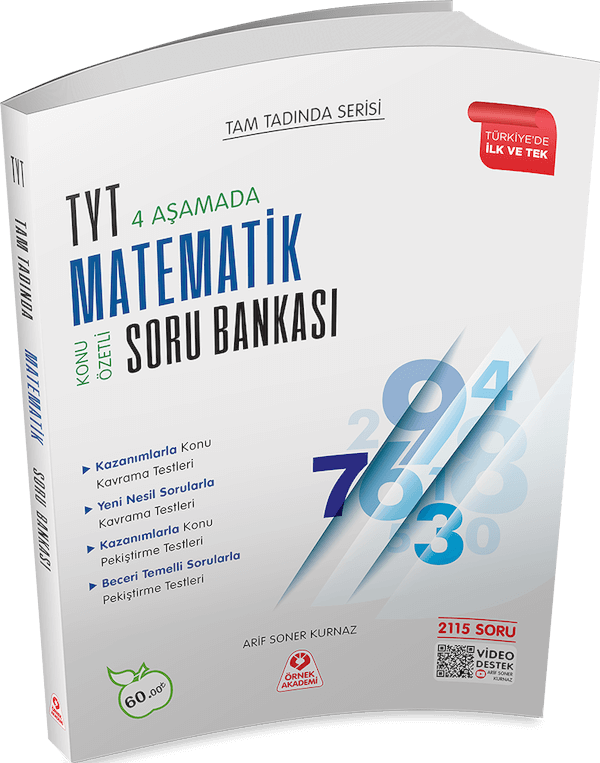 Örnek Akademi YKS TYT Matematik Tam Tadında 4 Aşamalı Soru Bankası Örnek Akademi Yayınları