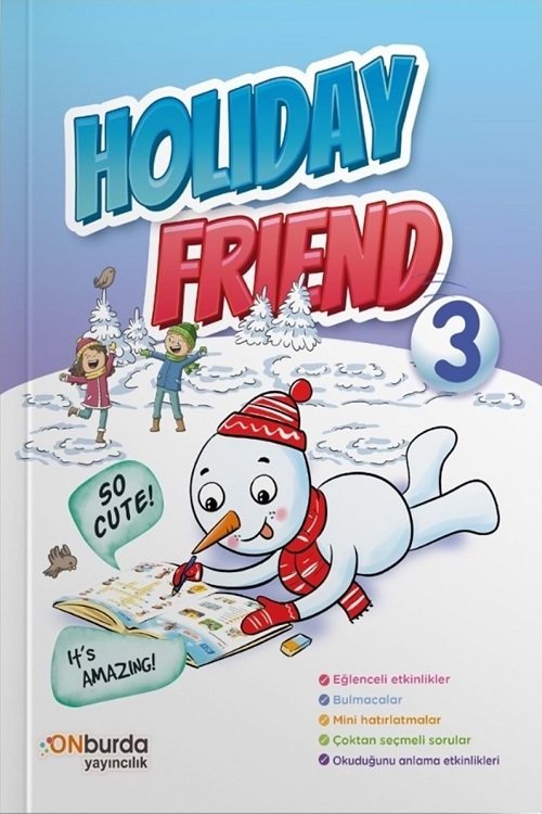 Onburda 3. Sınıf Holiday Friend Yarıyıl Tatil Kitabı Onburda Yayınları