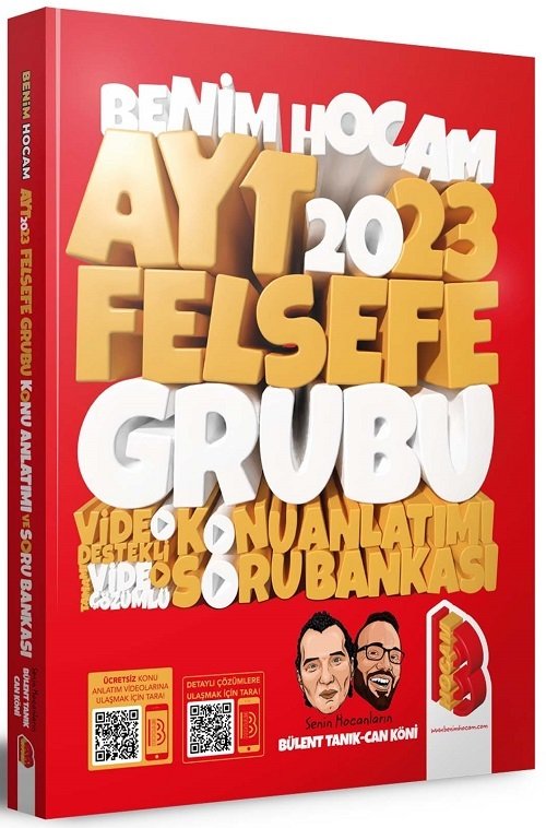 SÜPER FİYAT - Benim Hocam 2023 YKS AYT Felsefe Grubu Konu Anlatımlı Soru Bankası - Bülent Tanık, Can Köni Benim Hocam Yayınları