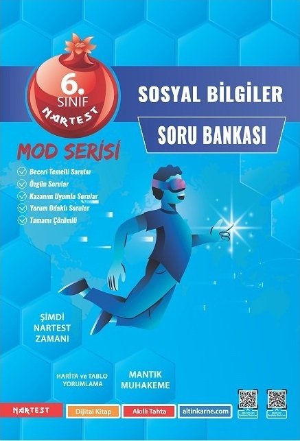 Nartest 6. Sınıf Sosyal Bilgiler Mod Serisi Soru Bankası Nartest Yayınları