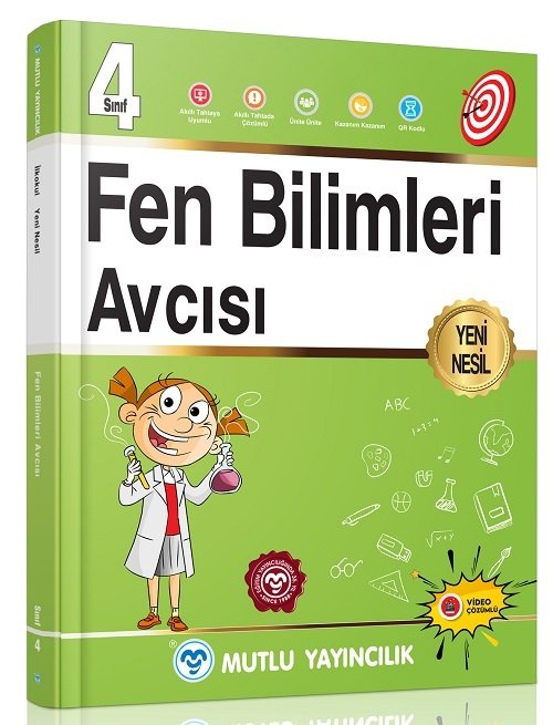 Mutlu 4. Sınıf Fen Bilimleri Avcısı Soru Bankası Video Çözümlü Mutlu Yayınları