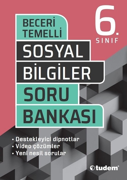 Tudem 6. Sınıf Sosyal Bilgiler Beceri Temelli Soru Bankası Tudem Yayınları