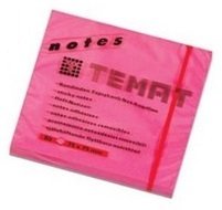 Temat Yapışkanlı Not Kağıdı Pembe 75x75 mm 80 Yaprak