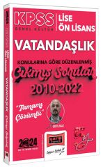 Yargı 2024 KPSS Lise Ön Lisans Vatandaşlık 5Yüz Konularına Göre Düzenlenmiş Çıkmış Sorular Çözümlü - İsmail Eryılmaz Yargı Yayınları