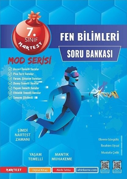 Nartest 7. Sınıf Fen Bilimleri Mod Serisi Soru Bankası Nartest Yayınları