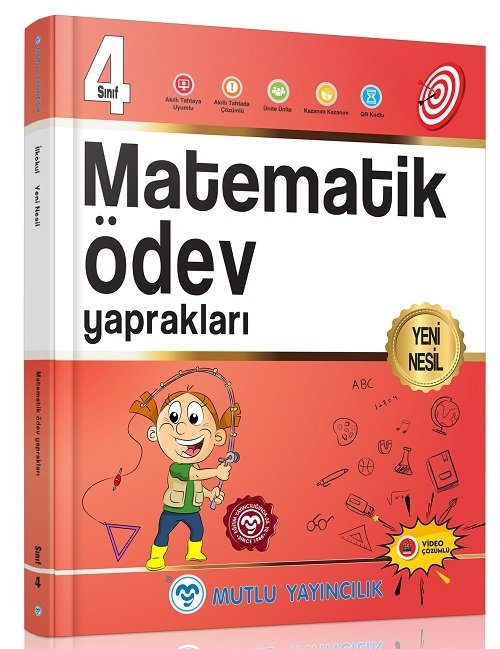 Mutlu 4. Sınıf Matematik Ödev Yaprakları Video Çözümlü Mutlu Yayınları