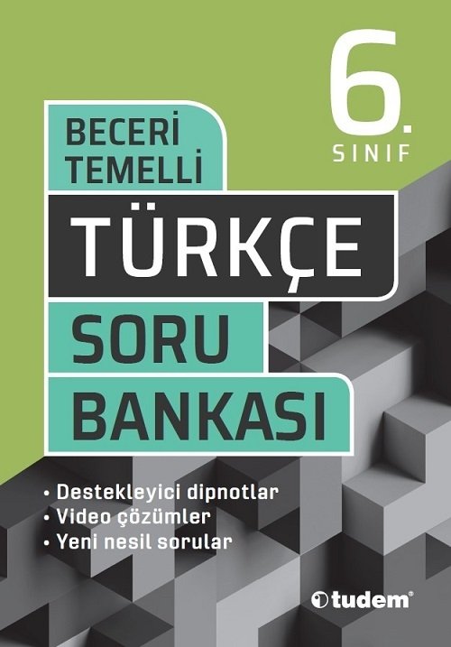 Tudem 6. Sınıf Türkçe Beceri Temelli Soru Bankası Tudem Yayınları