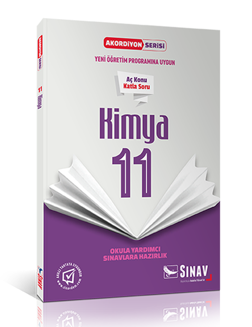 SÜPER FİYAT - Sınav 11. Sınıf Akordiyon Kimya Aç Konu Katla Soru Sınav Yayınları