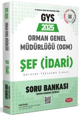 Data 2025 GYS Orman Genel Müdürlüğü Şef (İdari) Soru Bankası Çözümlü Görevde Yükselme Data Yayınları