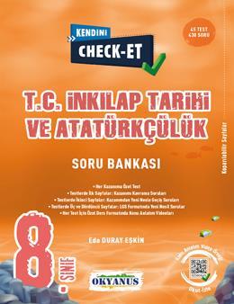 Okyanus 8. Sınıf TC İnkılap Tarihi ve Atatürkçülük Kendini Check-Et Soru Bankası Okyanus Yayınları